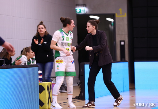 #7 Simone Schwarzinger,Tanja Kuzmanovic (Head Coach)